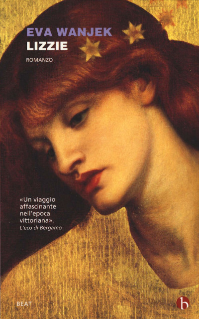Copertina di "Lizzie" di Eva Wanjek è un romanzo storico ambientato nell'Inghilterra dell'epoca vittoriana.